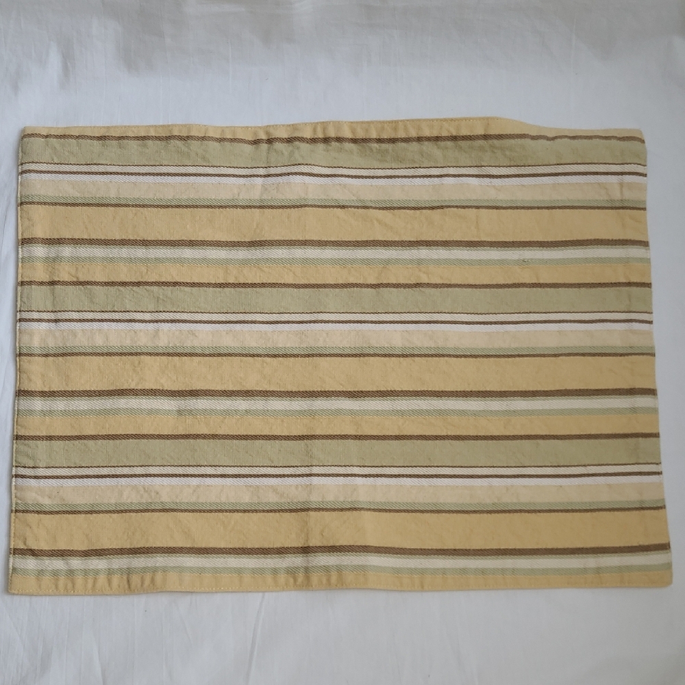 Set of 4 Cotton Stripe Placemats